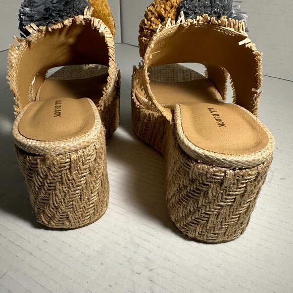 LADIES NEW POM POM WEDGES SIZE 7.5 - Picture 9 of 15